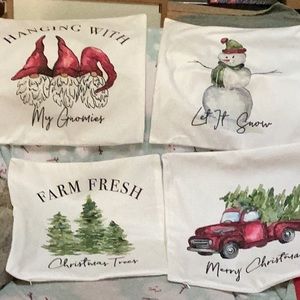 4 Christmas Decorative Pillow/cushion covers